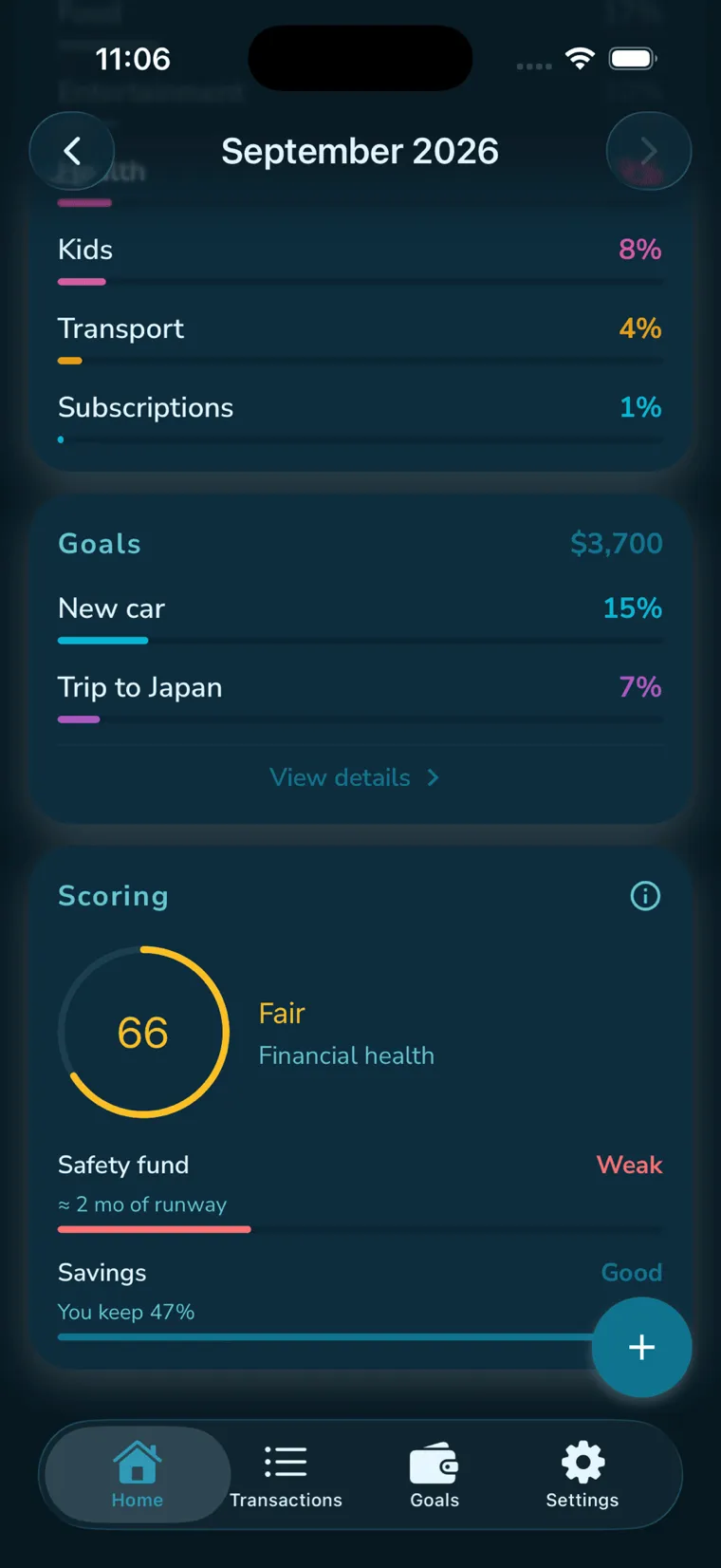 Financial health, scored
